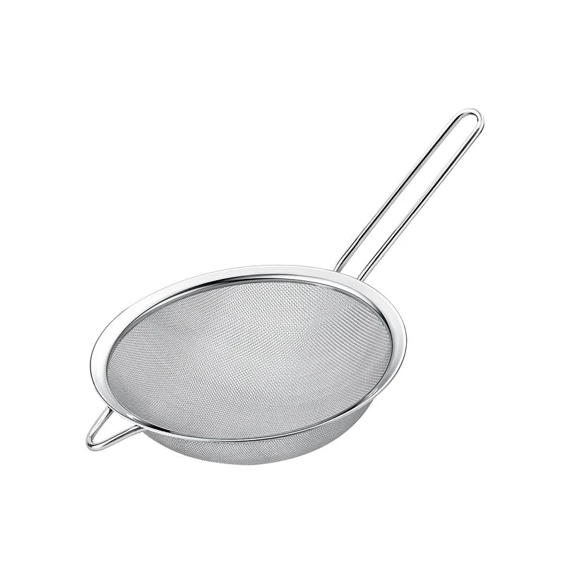 Juego de coladores de aceite de alambre de acero inoxidable, tamices de malla fina, colador de harina, espectaculares herramientas para hornear, accesorios de cocina, 1 pieza, 3 piezas, 4 piezas