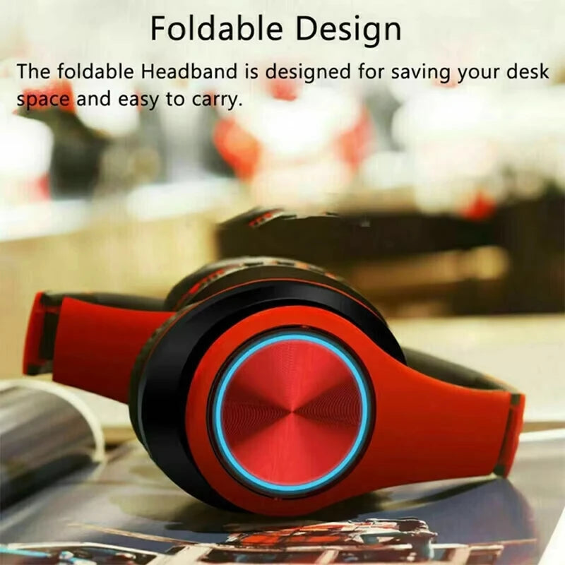 Auriculares inalámbricos Bluetooth de diadema, con micrófono, cancelación de ruido, estéreo, para deportes y juegos, novedad, B39