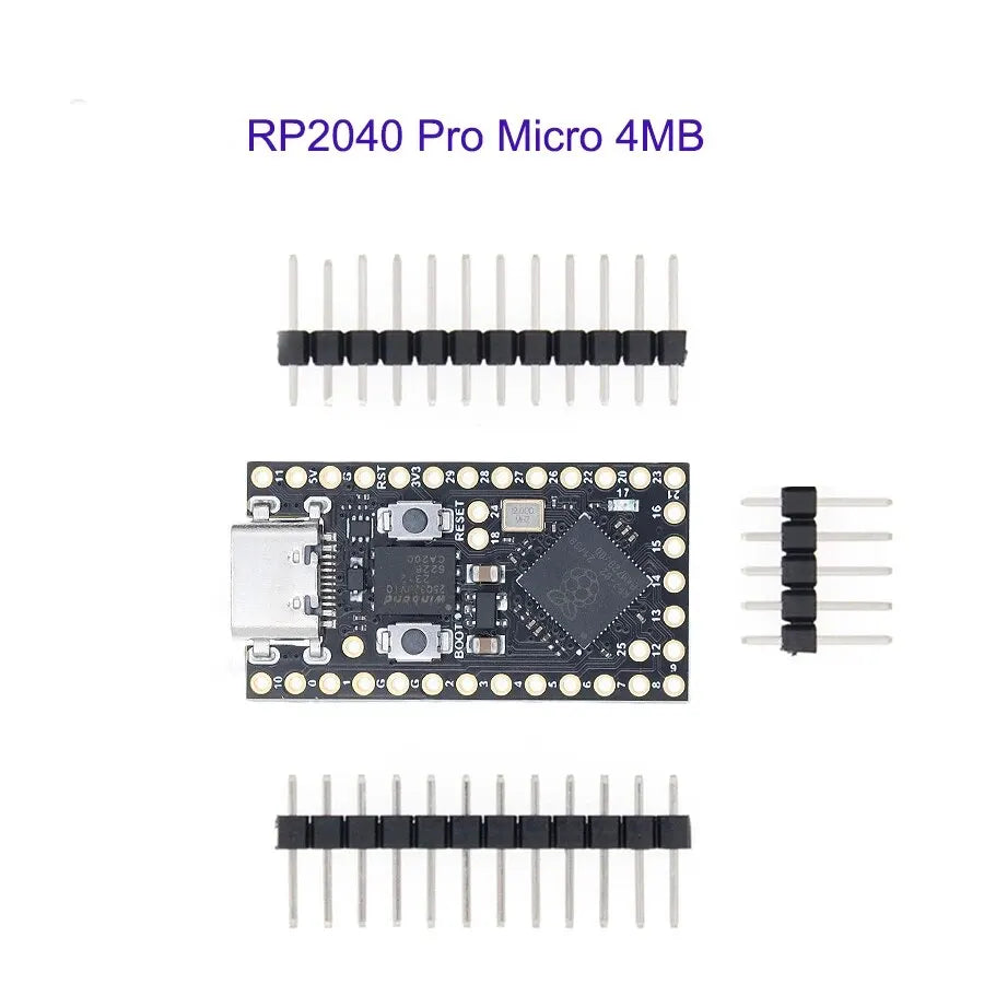 TENSTAR RP2040 Pro Micro carte de développement 4 mo/16 mo Flash double cœur prend en charge Mciro Python Compatible pour Raspberry PI PICO