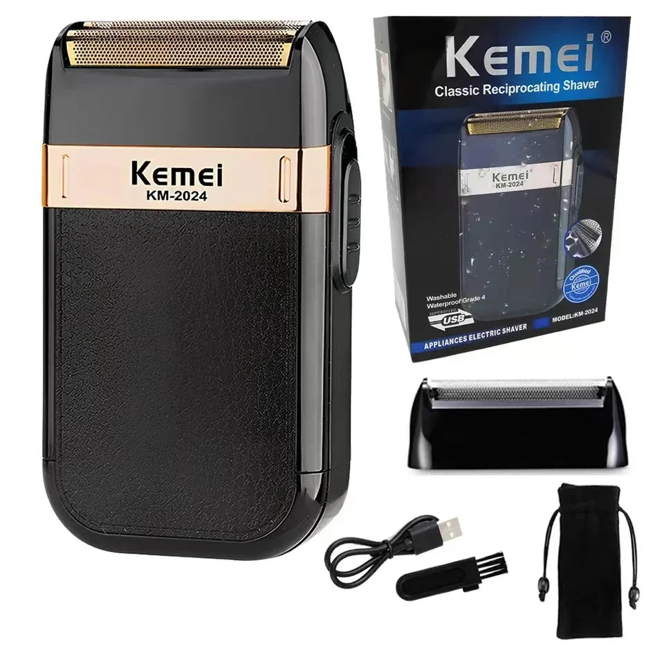 Tondeuse à cheveux sans fil rechargeable — tondeuse barbe électrique puissante, hommes