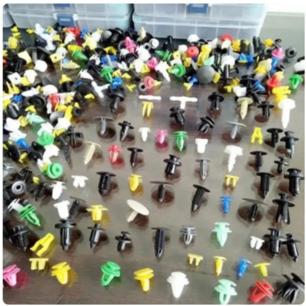 500/200/100 Pieces 30 Types Universal Mixed Auto Fastener Car Bumper Clips Retainer Car Fastener Rivet Door Panel Liner for All Cars