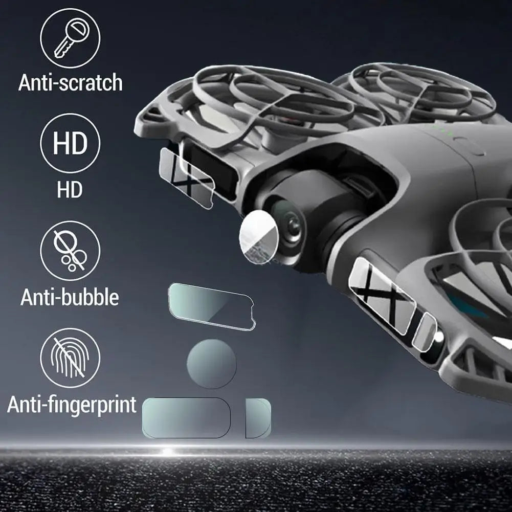 Tren de aterrizaje plegable y lente para Dron DJI Neo 2, juego de películas antiarañazos, extensión de pierna que aumenta la altura, accesorios para Dron