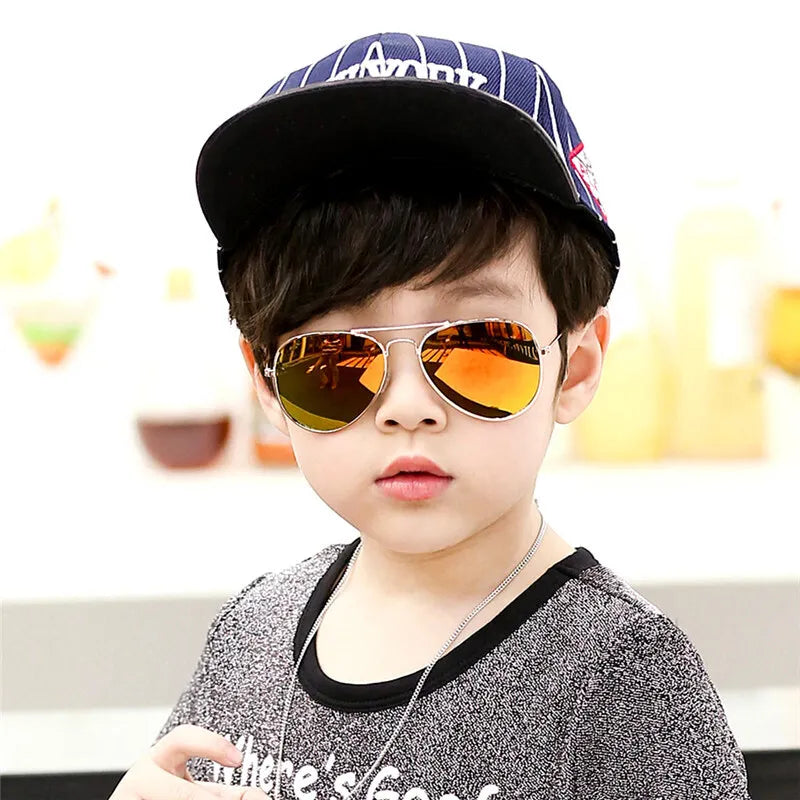 Lunettes de Soleil Enfants — Miroir Crapaud, Mignon, Bébé, Mode