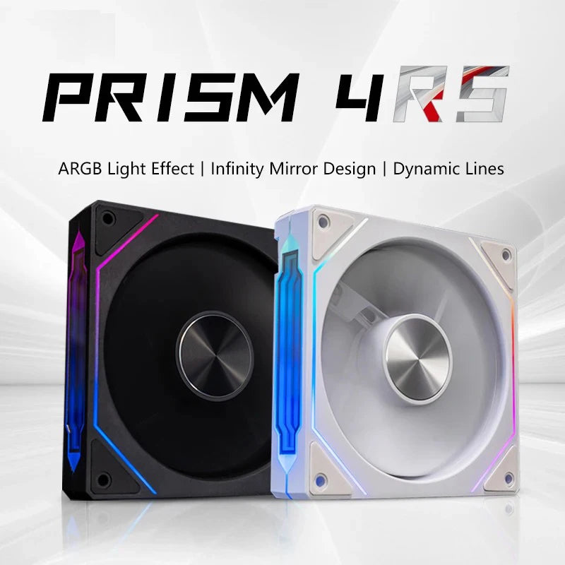 PRISM 4 RS ventilateur de boîtier d'ordinateur 12 cm ARGB 4 broches ventilateur de refroidissement silencieux 12 V grand Volume d'air 800-1600 tr/min