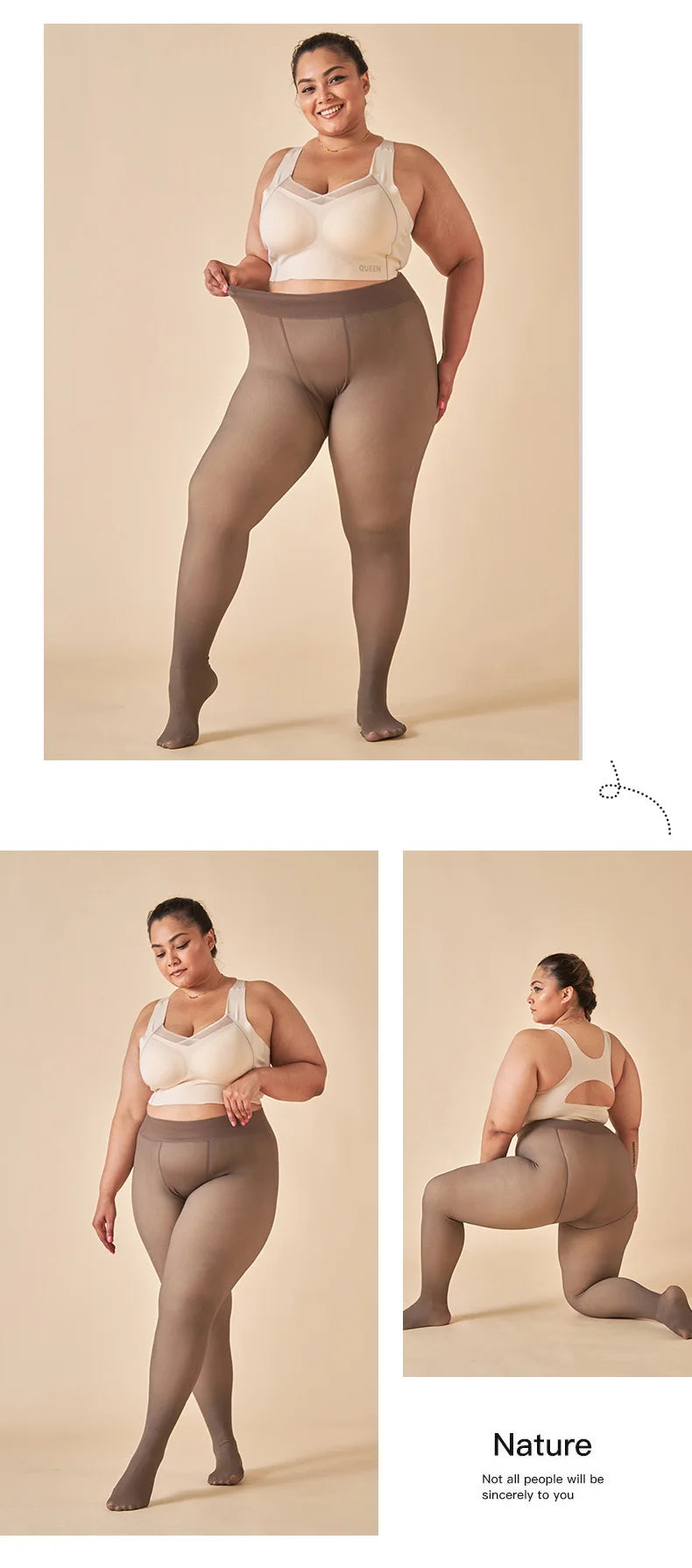 Collants thermiques épais pour femmes, collants translucides, bas thermiques, taille haute, élastique, mince, sexy, velours, sourire, leggings, hiver