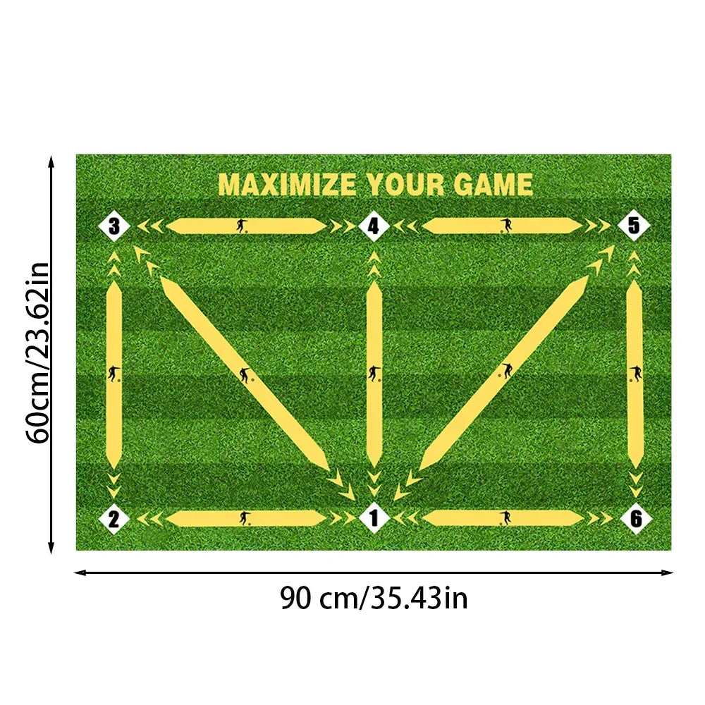 Tapis d’Entraînement Football Antidérapant Pliable — Enfants & Adultes