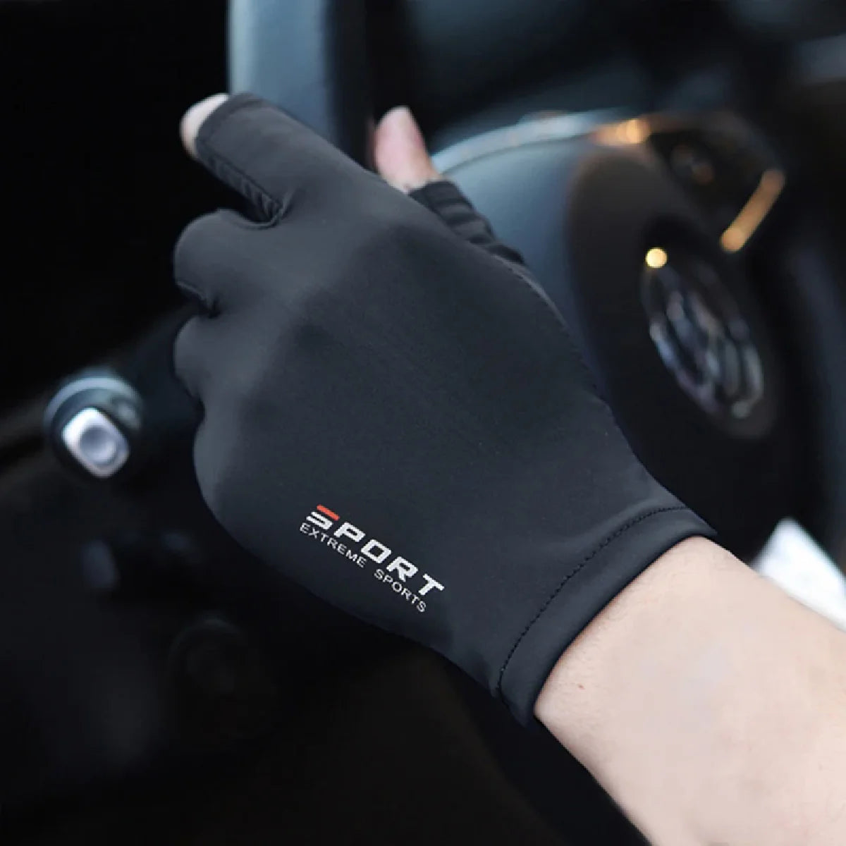 Gants de pêche pour Sport de plein air, 1 paire, écran tactile, équipement de protection fin Anti Uv, gants de course pour moto, antidérapants sur glace, respirants