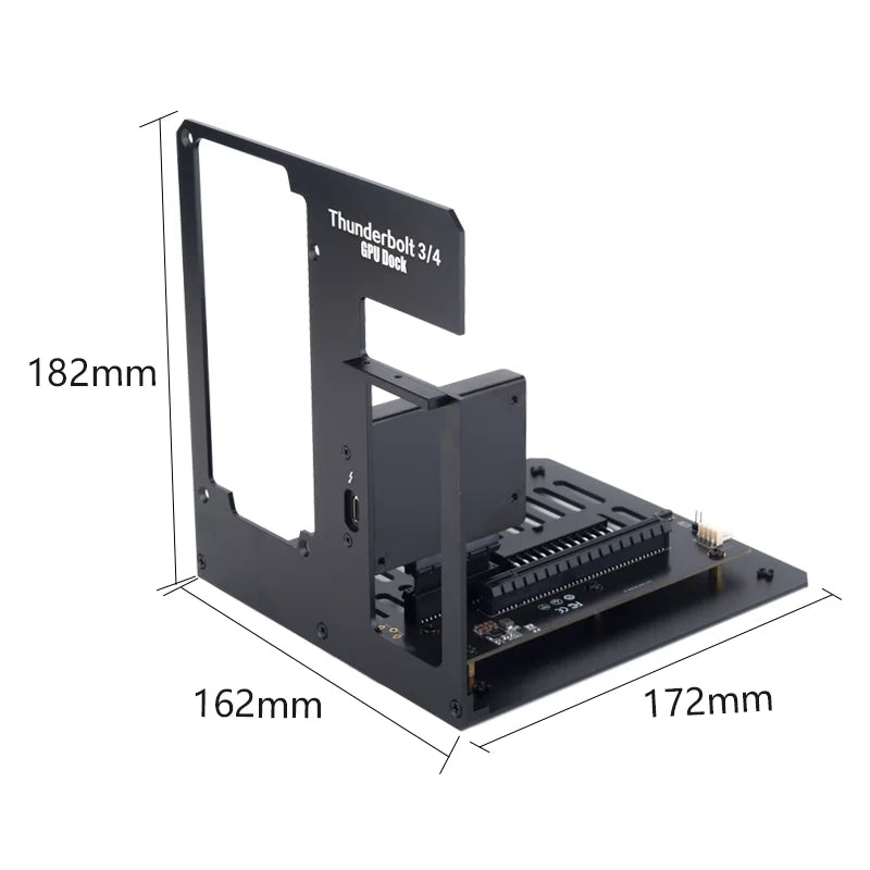 Support externe de carte graphique egpu Thunderbolt 3/4 vers pcie par alimentation ATX 7900XT/rtx4090 peut être installé