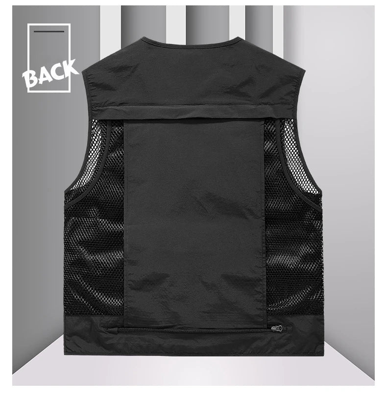 FGKKS – gilet multi-poches pour hommes, nouveau gilet de pêche respirant pour l'extérieur, design de qualité, veste de loisirs de haute technologie pour hommes