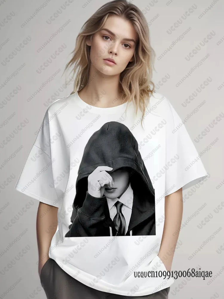 T-Shirt Imprimé Chanteur Pop Femme — Concert Tournée 2026, Fan, Style Y2K, Boy Band