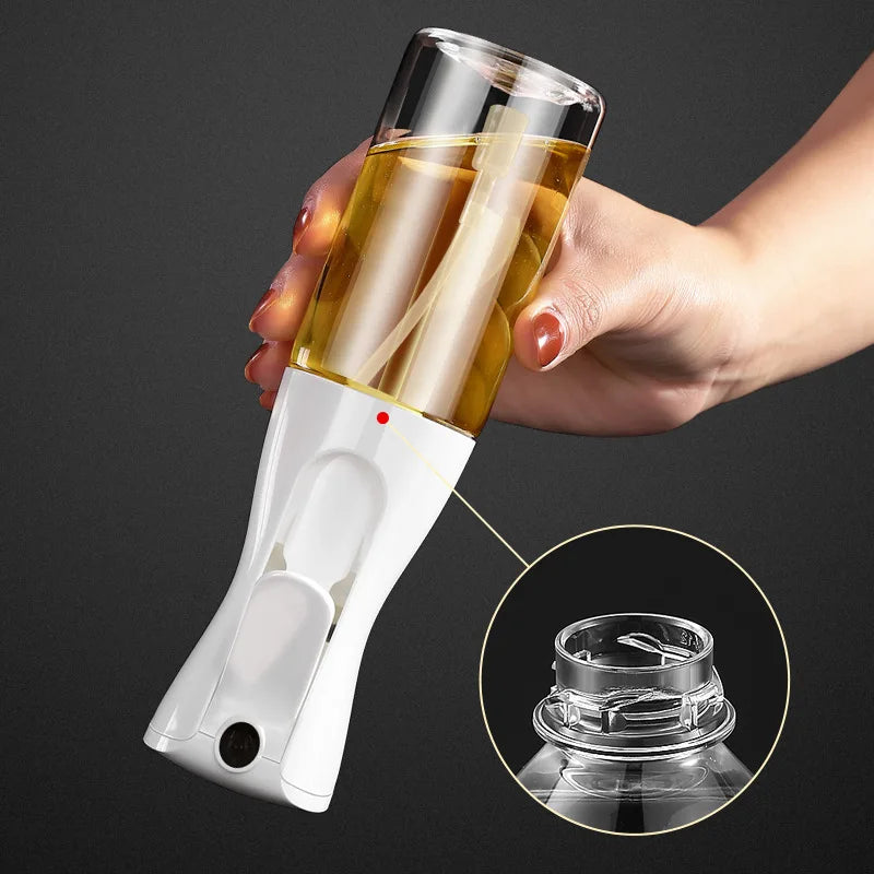 Bouteille de pulvérisation d'huile d'olive pour barbecue, pulvérisateur d'huile d'olive en plastique, bouteille vide, bouteille de vinaigre ou brosse à huile, 200/300/500ml