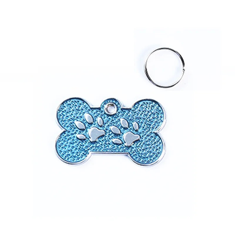 Placa de identificación personalizada para perro, etiquetas de identificación personalizadas de pata de cachorro, grabado de nombre gratis, colgante antipérdida, etiquetas para gatos, accesorios para perros y mascotas