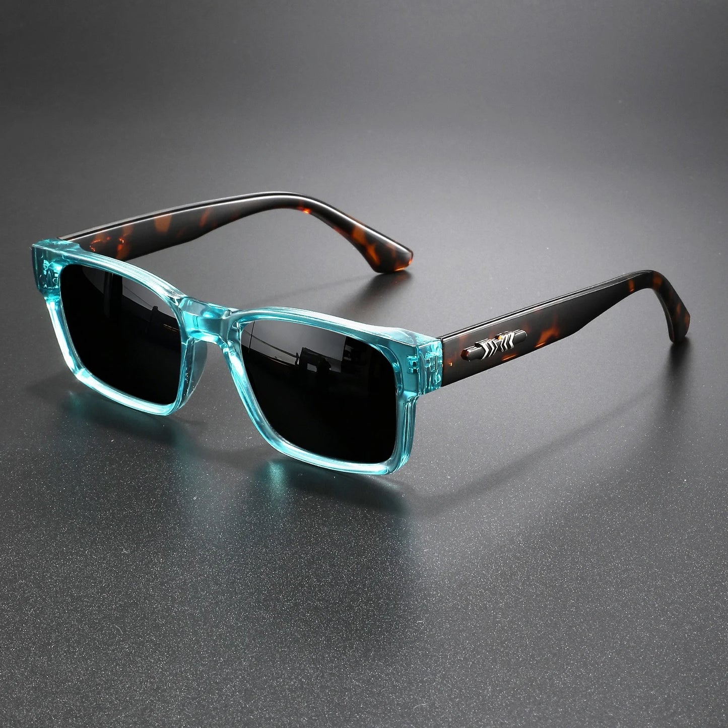 Retro Punk Sunglasses - Protective Square Frame, UV400 Unisex for Outdoor Adventures and Casual Style