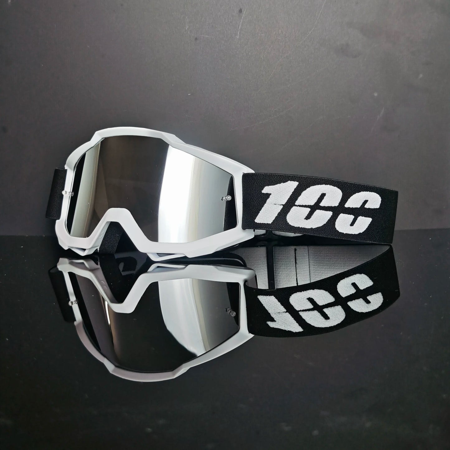 100 gafas de moto, lentes de carreras antipolvo a prueba de viento para hombres y mujeres, motocross, ciclismo, esquí al aire libre, gafas de bicicleta de cross