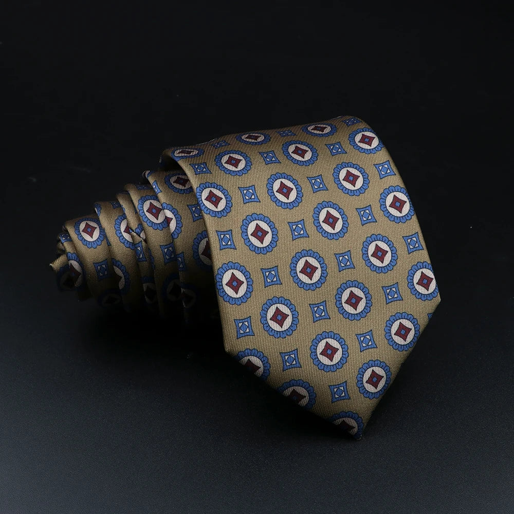 51 Styles Men's Silk Ties Jacquard Striped Plaid Floral Tie Accessories Daily Wear Shirt Suit Necktie Wedding Party Gift
