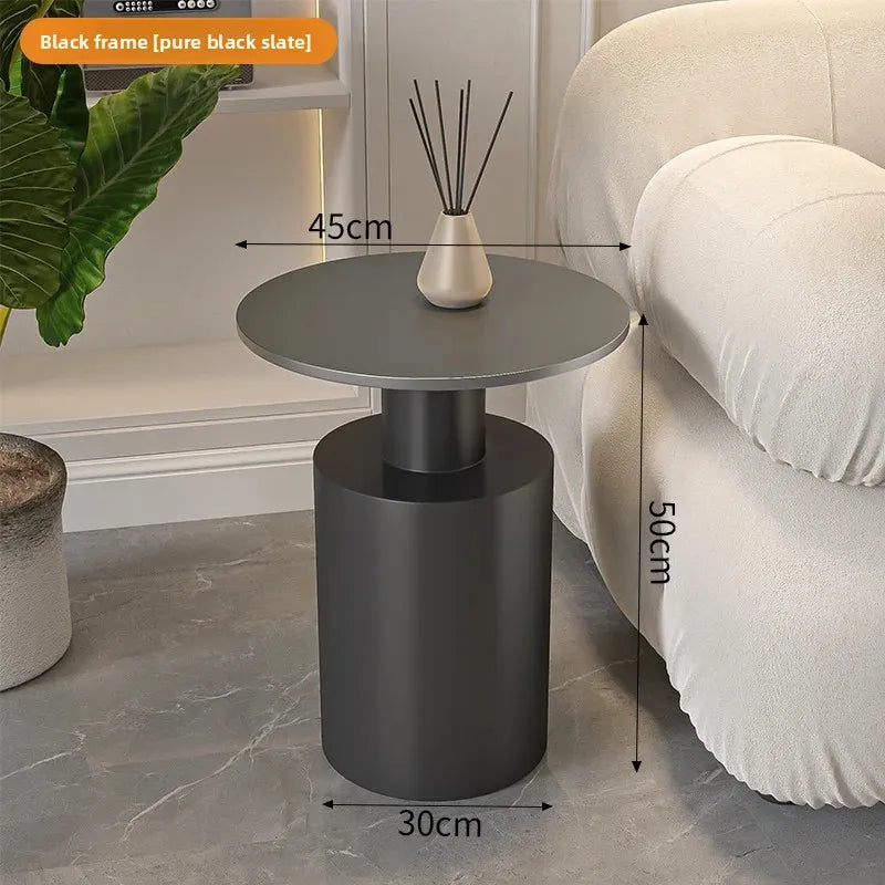 Luxury Minimalist Acrylic Round Living Room Coffee Table for Girls, Restaurant Coffee Table, Book Table