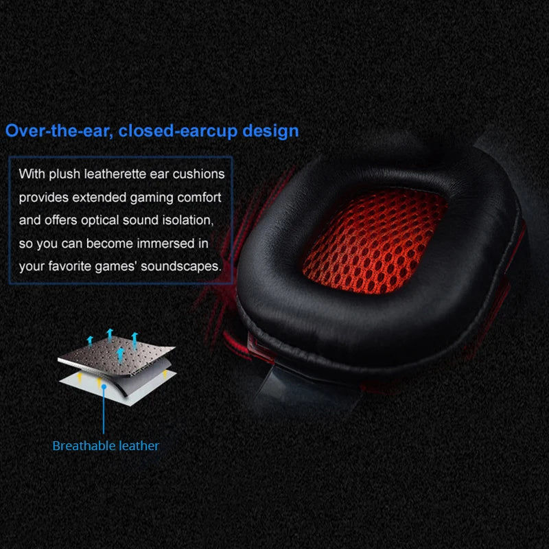 Auriculares de juego de graves con micrófono, audífonos supraaurales, sonido estéreo, jugador, sauna, teléfono, videojuego, cancelación de ruido, micrófono para PC