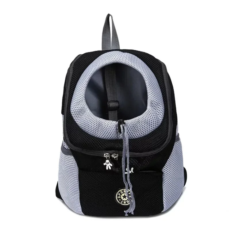 Nouveau chien animal de compagnie sac à dos transporteur sac de voyage avant Pack respirant réglable avec bandes réfléchissantes de sécurité pour la randonnée en plein air chats