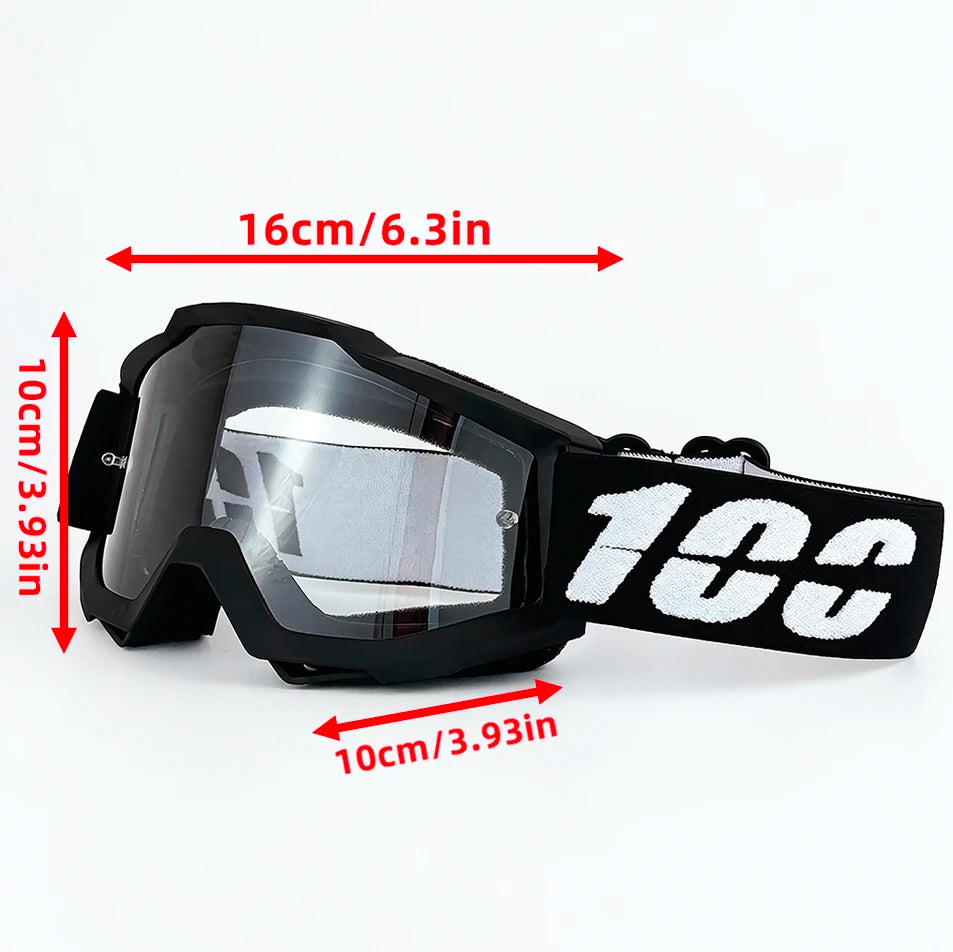 Lunettes de moto 100 MX, lunettes de motocross, lunettes de soleil tout-terrain pour homme, masque MTB ATV, protection coupe-vent, cyclisme, course