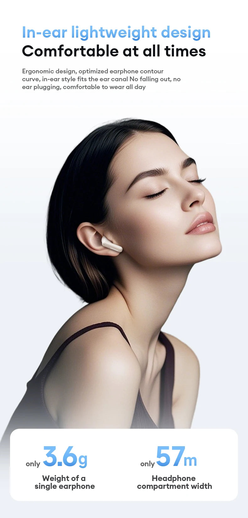 Nuevos auriculares inalámbricos Bluetooth Lenovo LE209 con cancelación de ruido ANC, música HiFi, auriculares Bluetooth con 30 horas de duración de la batería, auriculares para juegos
