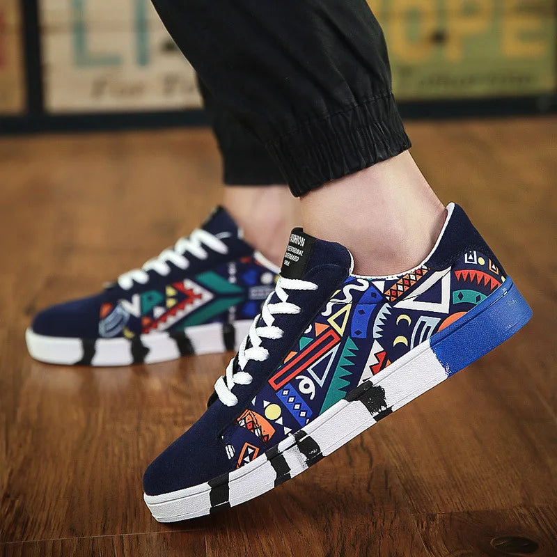Zapatos casuales de lona con cordones para hombre, para caminar, planos, envío directo