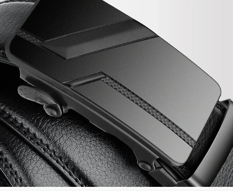 Ceinture automatique pour homme — noire, 110cm / 120cm / 130cm