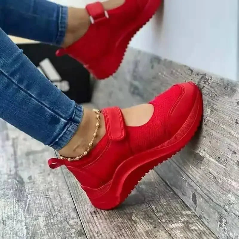Chaussures de Danse Été Femme — Baskets Maille Respirante Plateforme