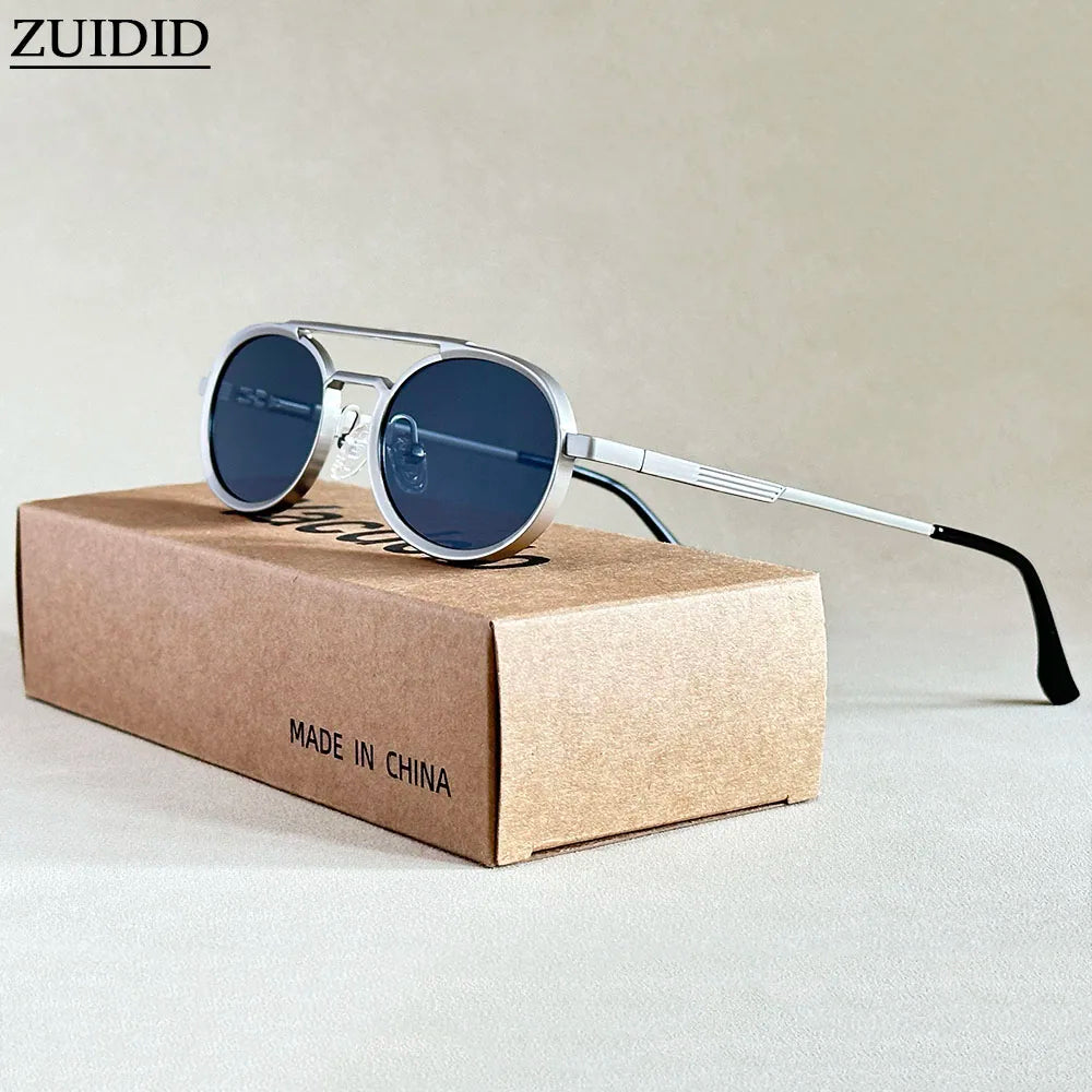 2025 Men's Sunglasses Oval Sunglasses Women's Trendy Vintage Steampunk Luxury Fashion Eyewear Gafas De Sol Hombre Lunette Soleil Femme