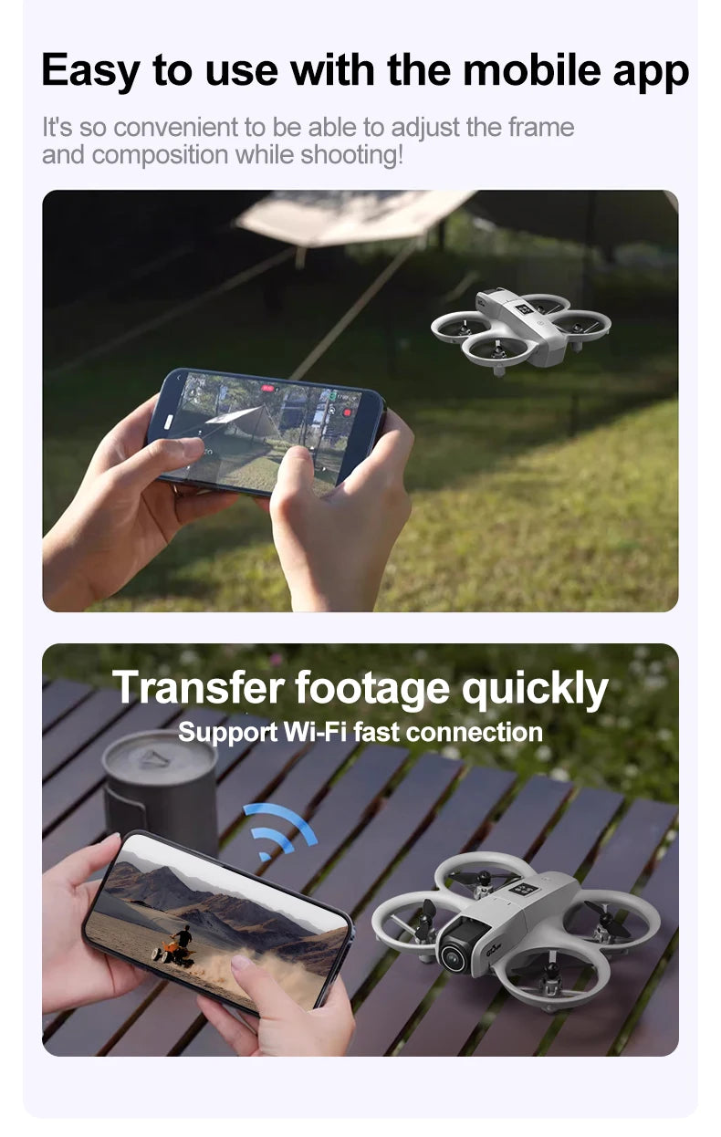 Drone Lenovo Gt3 Max 8k Hd Fotografía Aérea Pantalla Grande Posicionamiento de Flujo Óptico Motor Sin Escobillas Evitación Inteligente de Obstáculos