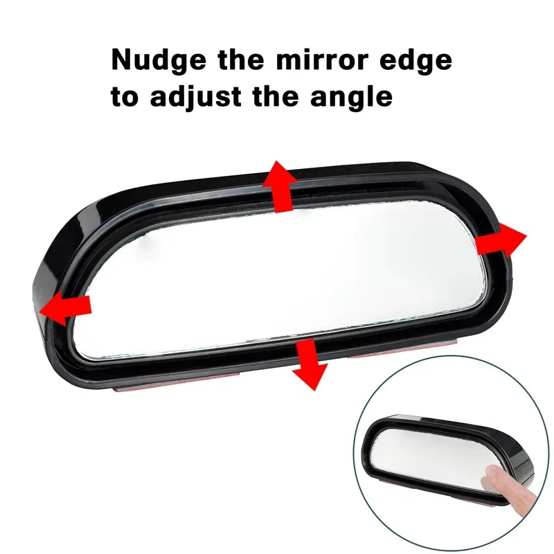 Miroir automatique réglable grand Angle rétroviseur latéral miroirs convexes d'angle mort pour rétroviseur auxiliaire de stationnement inversé de voiture