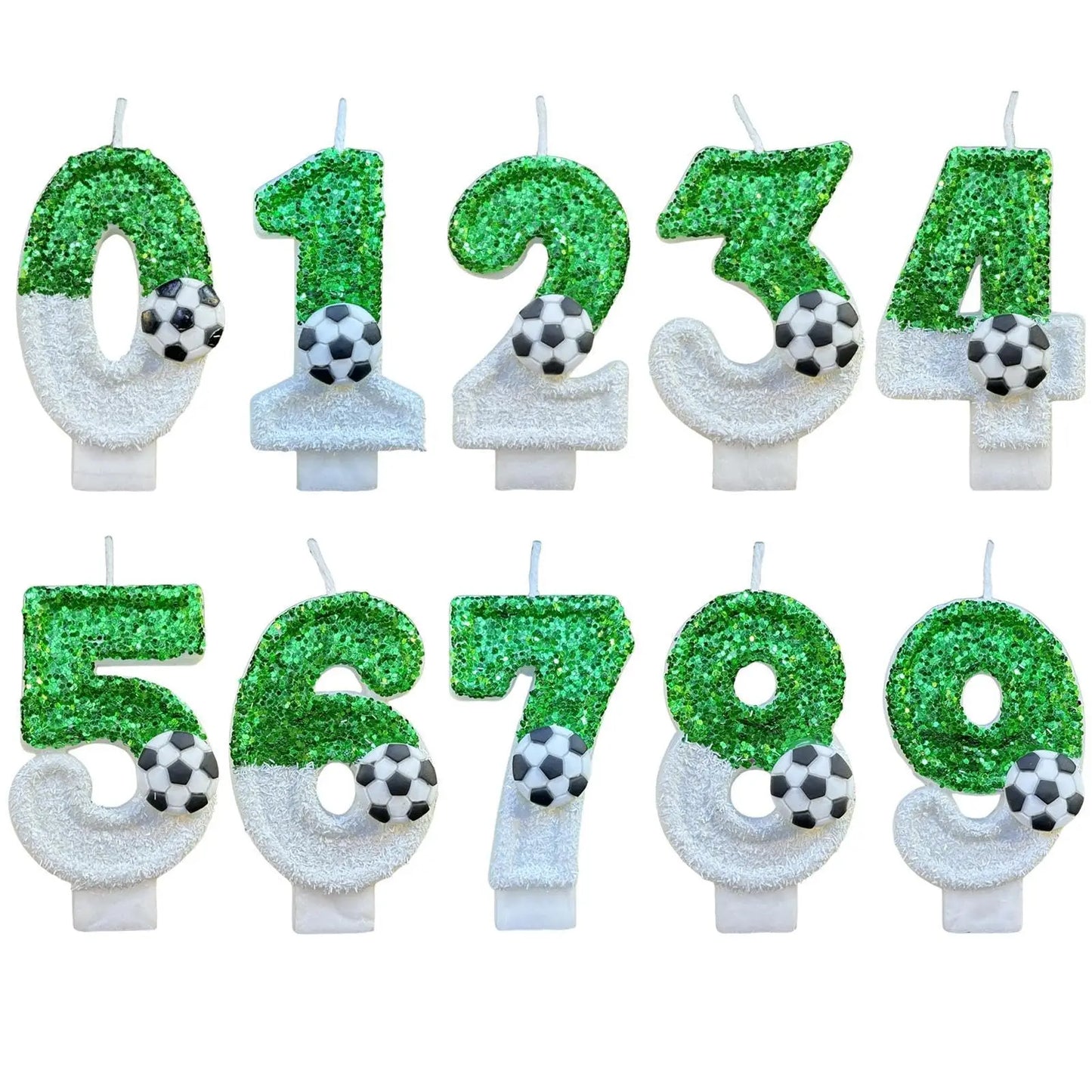 Football Birthday Number Candles, cake number candles, decorative candles, cake topper decoration for birthday