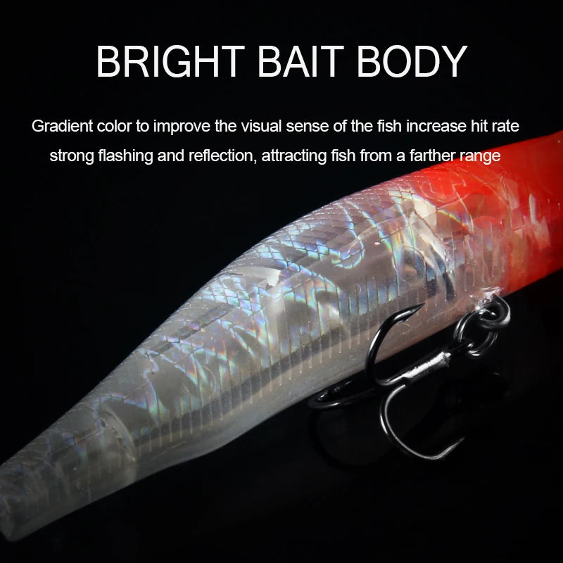 BEARKING 80mm 8.5g qualité professionnelle aimant poids leurres de pêche vairon manivelle modèle chaud appâts artificiels attirail