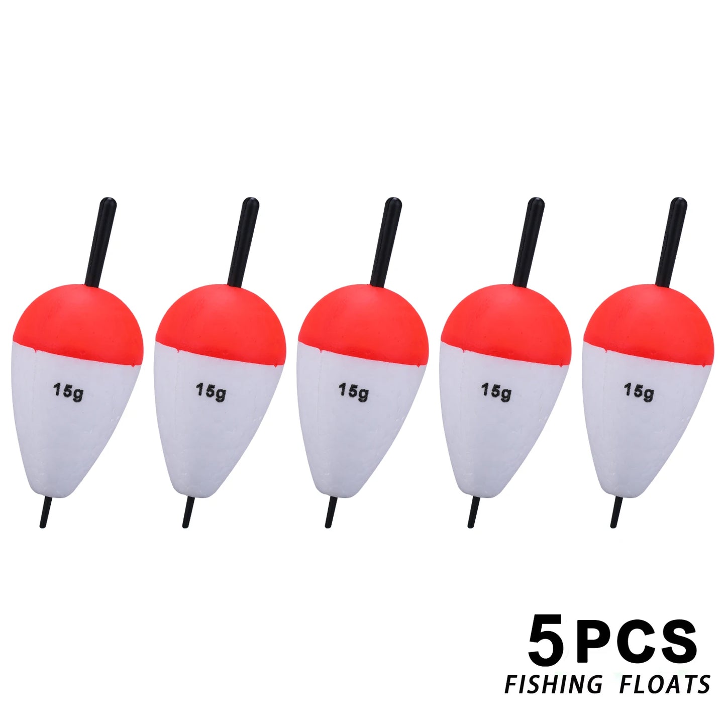 Sougayilang Kit de flotadores de pesca de 5/8 piezas, material EVA, accesorios de boya vertical profesional, flotador de pesca