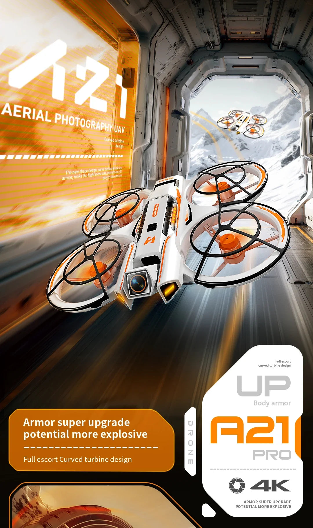 Drone Mini Lenovo A21Pro 8K GPS Profesional, Fotografía Aérea HD, Avión Teledirigido, Cámara HD 5G, Dron de Juguete UAV