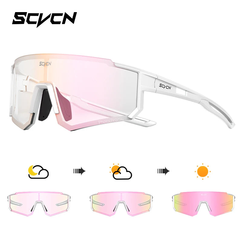 SCVCN nuevas gafas de sol para ciclismo al aire libre, gafas de bicicleta MTB para hombres, deportes, escalada, pesca, ciclismo UV400 para mujeres
