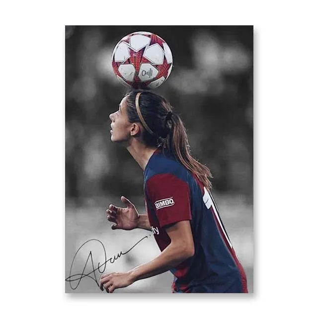 Affiche Toile Star Football — Décoration Murale Moderne Sans Cadre