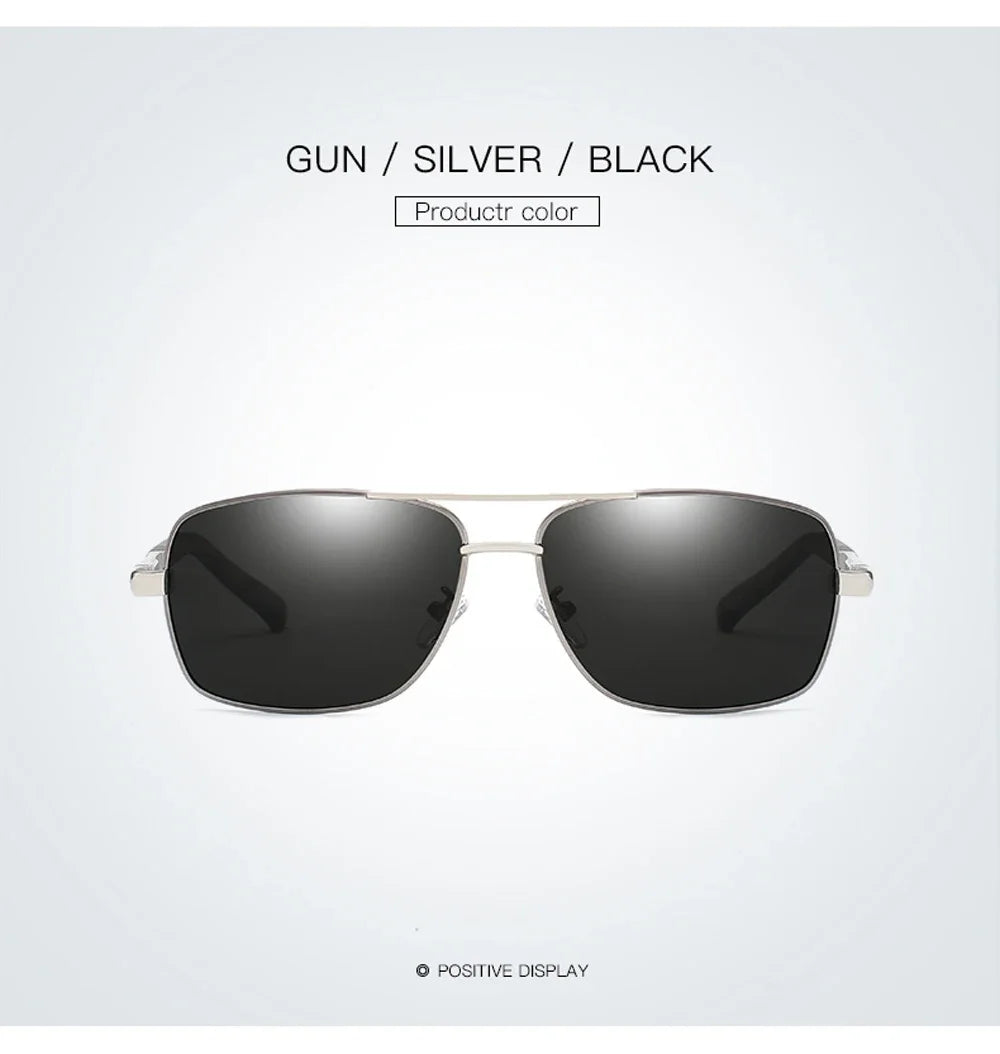 Lunettes de Soleil Femme Polarisées Dégradé — Lentille Carrée, Rétro, Conduite