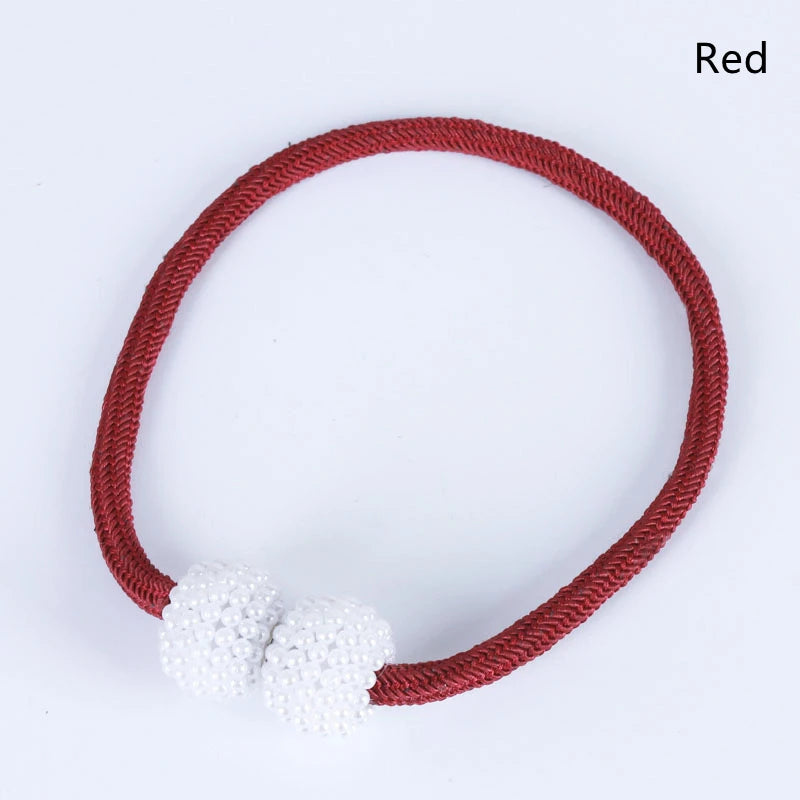 2/4 pièces perle magnétique rideau pince porte-rideau cravate boucle Clips suspendus boule boucle cravate arrière rideau décor accessoires