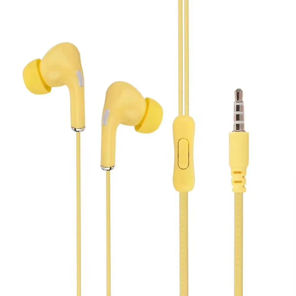 Écouteurs filaires haute définition avec micro, contrôle intra-auriculaire, casque de sport portable, écouteurs filaires pour mobile le matin, 3.5mm