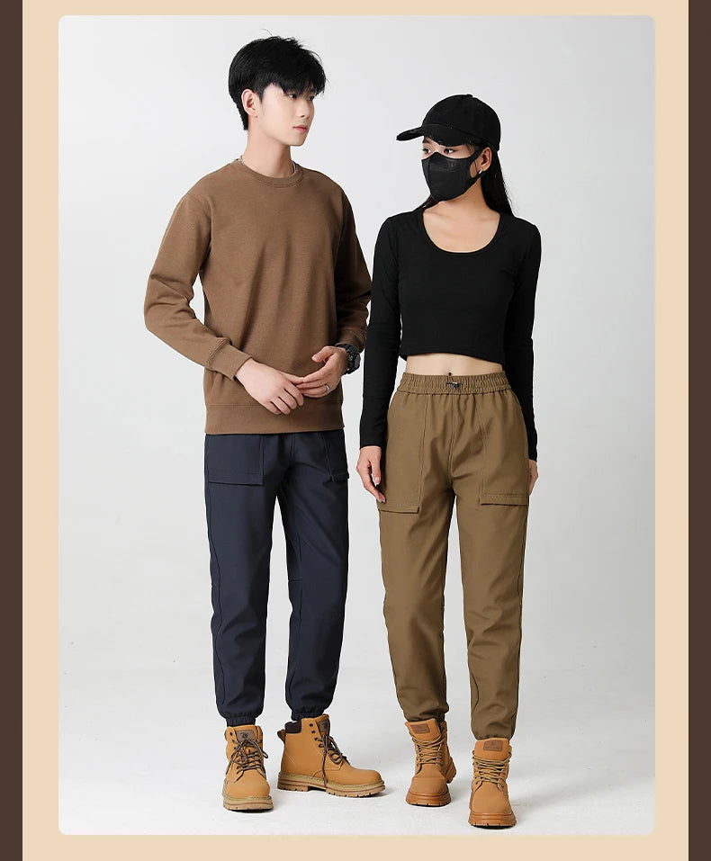 LNGXO hiver épais polaire pantalon hommes femmes imperméable coupe-vent chaud survêtement pantalon unisexe randonnée Camping escalade ski pantalon