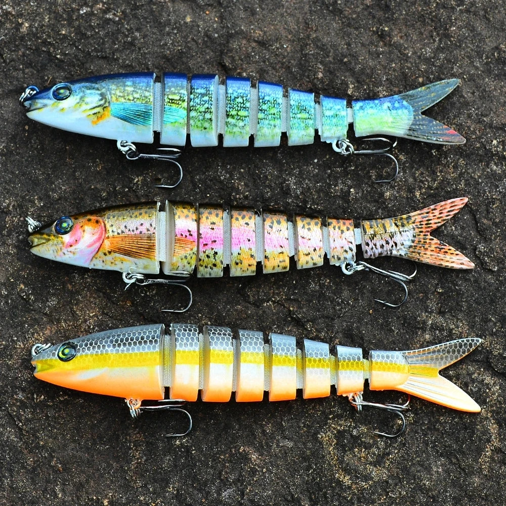 13.5 cm/19g coulant Swimbait manivelle leurre de pêche ensemble de Wobblers pour brochet appâts artificiels Kit matériel de pêche