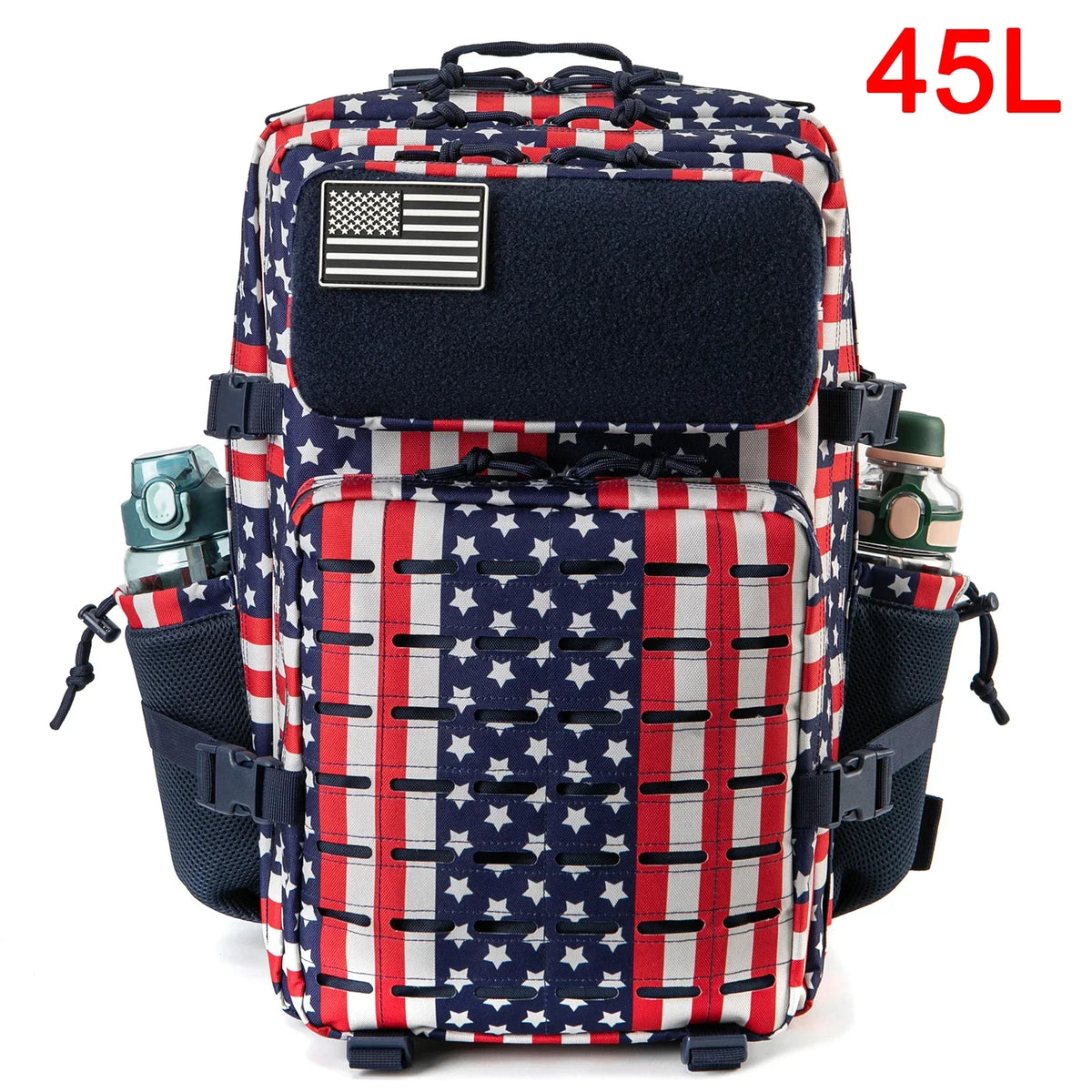 Sac à Dos Tactique Plein Air 25L/45L Homme Femme — Randonnée École Porte-Bouteille