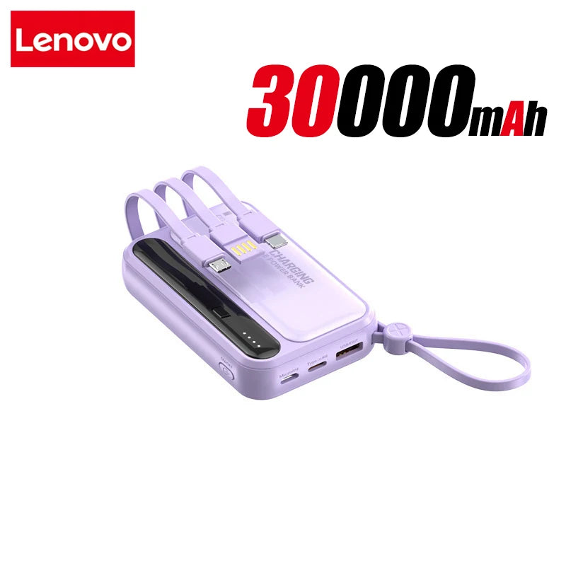 Power Bank 120W grande capacité — 4 câbles intégrés, affichage numérique intelligent, portable