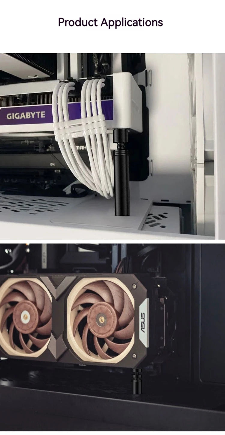 TEUCER VC-16 foulant Carte GPU Titulaire Vertical Télescopique Rotatif Stand Magnétique invite ket Vidéo Porte-Carte