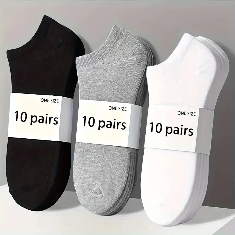 Unisex, breathable, lightweight, comfortable, rinse socks, suitable for everyone, ideal for sports, 03/Wear, pack of 5/10
