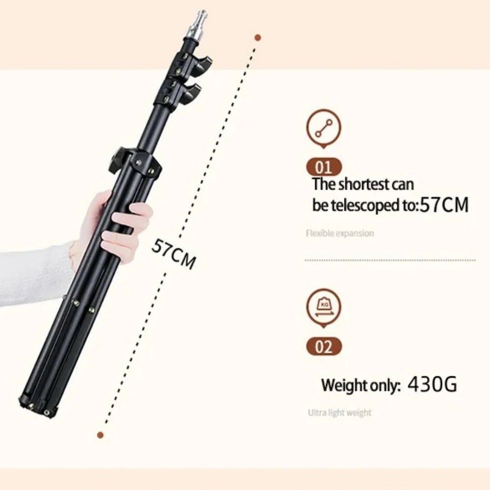 Support extensible de 170cm, hauteur réglable pour téléphone portable, trépied de Support en direct, enregistrement multifonctionnel, trépied d'atterrissage pour Selfie