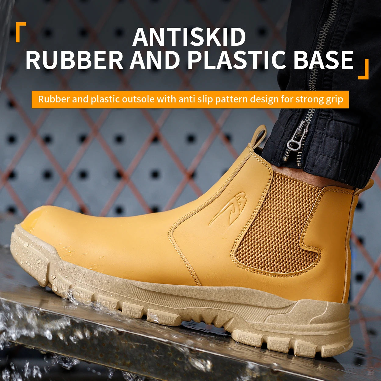 Men's Waterproof Safety Work Boots, Steel Toe Shoes, Anti-Impact and Puncture-Resistant, Tactical Hiking Boots for Outdoor Adventure