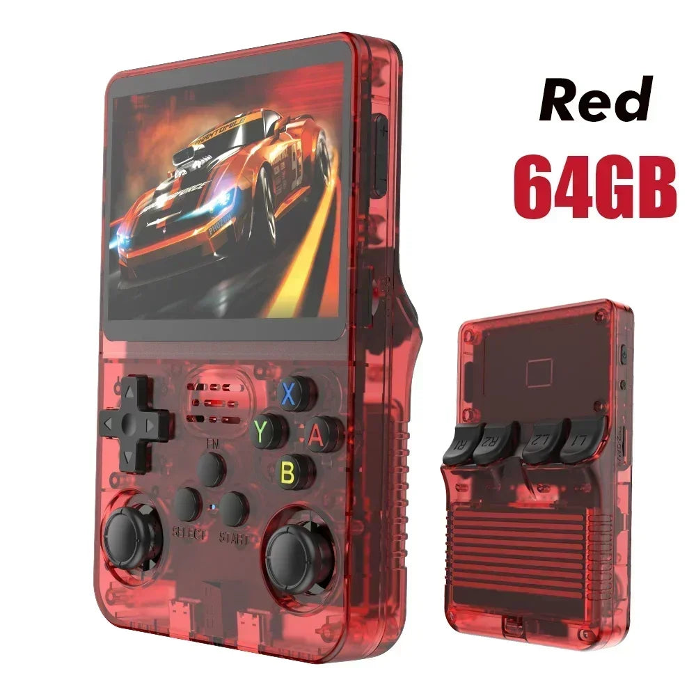 New R36S Retro Portable Video Game Console System, 3.5-inch IPS Screen, 128GB Portable Pocket Video Player, Over 20000 Games, Gifts for Boys
