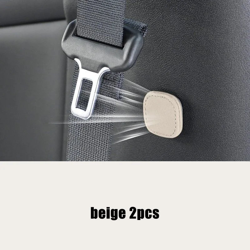Magnetic Suction Suede Car Seat Belt Clip, Auto Belt Holder, Stabilizer Fastener, Adjustable Clip, Seat Belt Stopper