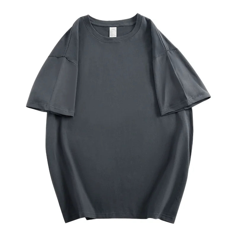 T-Shirt 100% Coton Unisexe Respirant — Ample Manches Courtes Décontracté Été